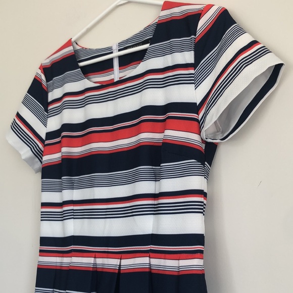 NWT Mikarose striped fit and flare dress size small - Picture 3 of 6